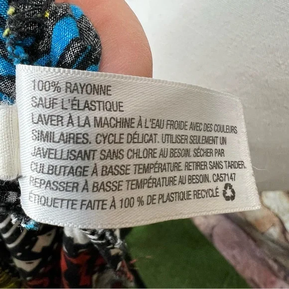 XHILARATION Print Shirred Strapless Dress, S - Picture 10 of 11